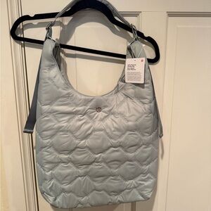 NWT Lululemon Quilted Pleasures Shoulder Bag Pelican